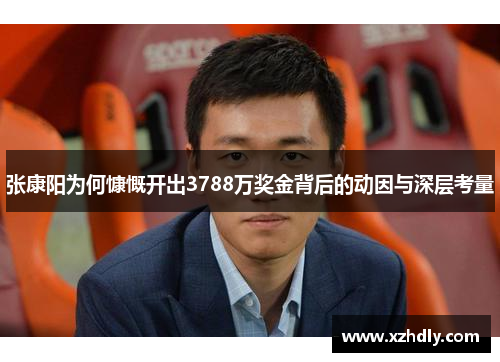 张康阳为何慷慨开出3788万奖金背后的动因与深层考量